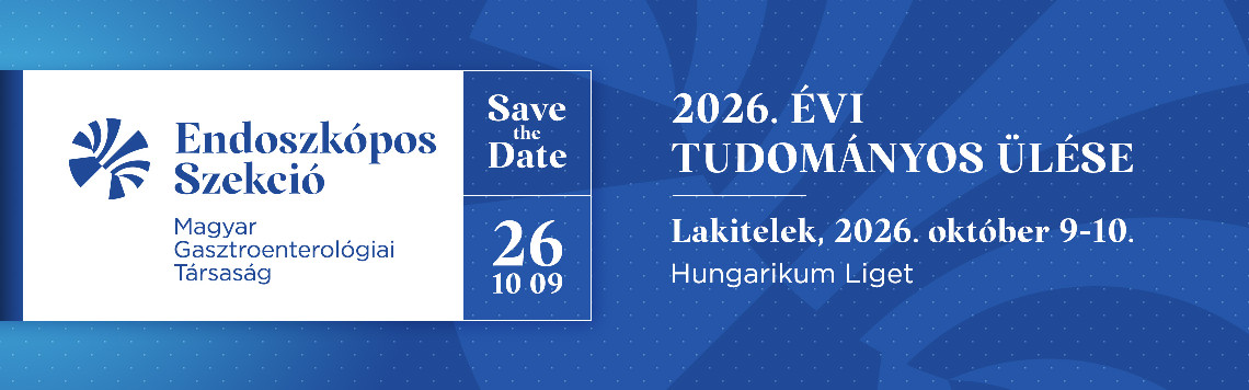 Magyar Gasztroenterológiai Társaság Endoszkópos Szekció 2026. Évi Tudományos Ülése